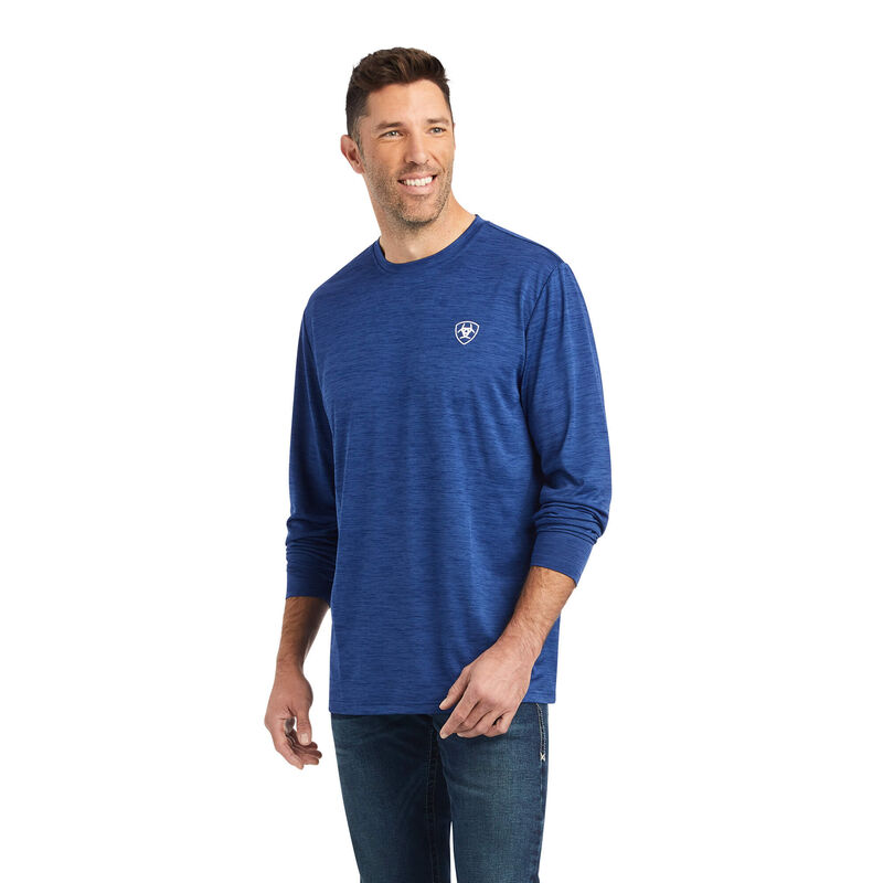 Ariat T-Shirts Herren - Charger 93 Liberty Blau ( ZNDKQ-5760 )